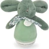 Veilleuse musicale culbuto vert sauge Lapin Doudou (24 cm)