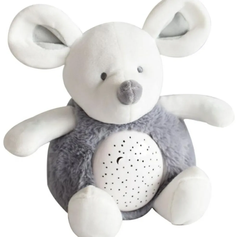 Veilleuse musicale peluche souris (20 cm)