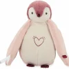 Veilleuse peluche Manchot rose (20 cm)