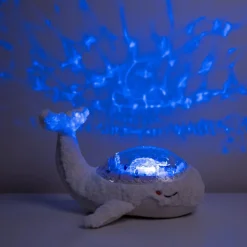 Veilleuse peluche Tranquil Baleine™ blanc (rechargeable)