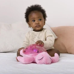 Veilleuse peluche Tranquil Turtle™ Rose