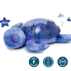 Veilleuse peluche Tranquil Turtle™ Océan (rechargeable)