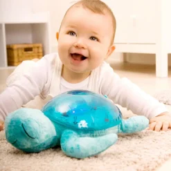Veilleuse peluche Tranquil Turtle™ Aqua (rechargeable)