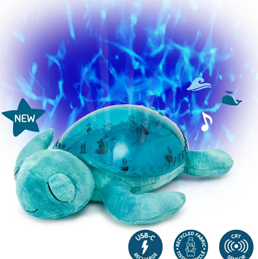 Veilleuse peluche Tranquil Turtle™ Aqua (rechargeable)
