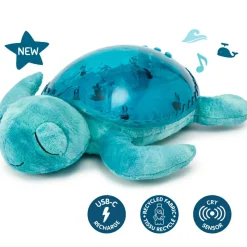 Veilleuse peluche Tranquil Turtle™ Aqua (rechargeable)