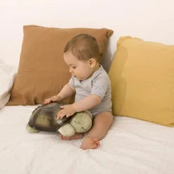 Veilleuse peluche Twilight Turtle Classic Moka