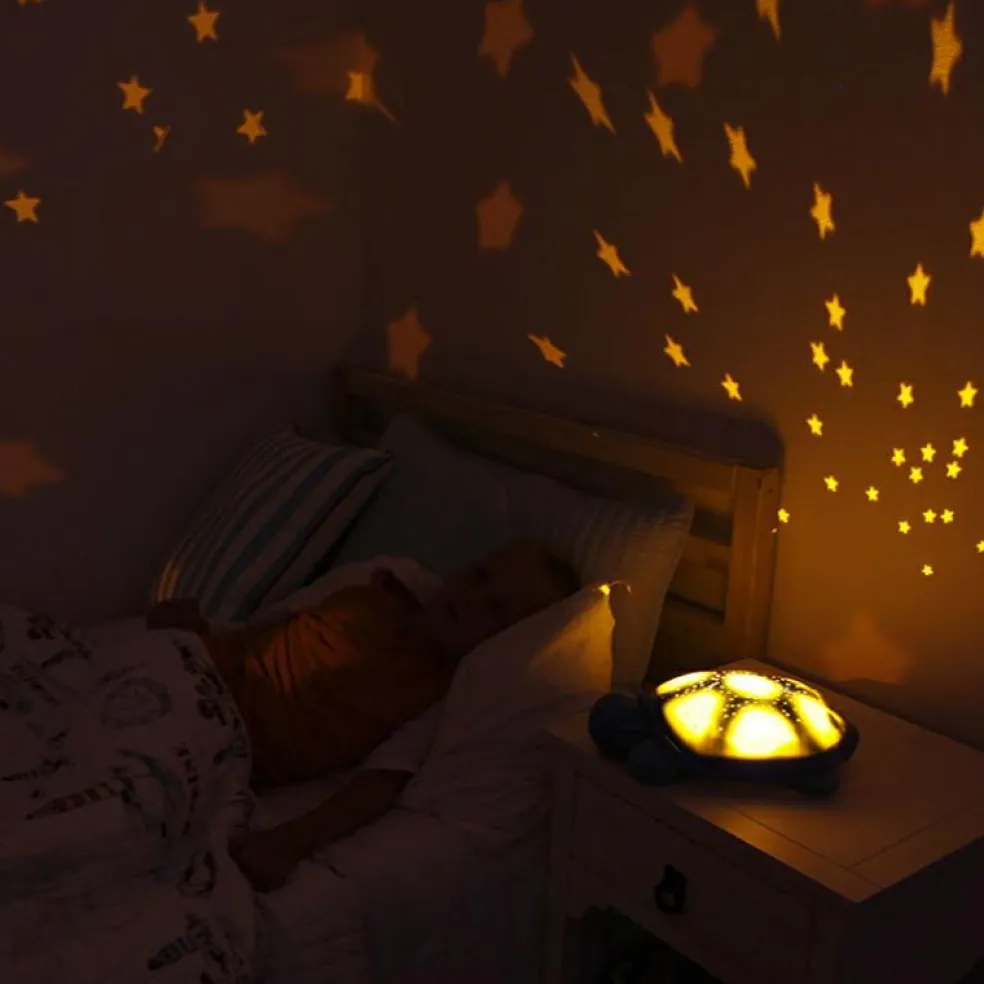 Veilleuse peluche Twilight Turtle Blue