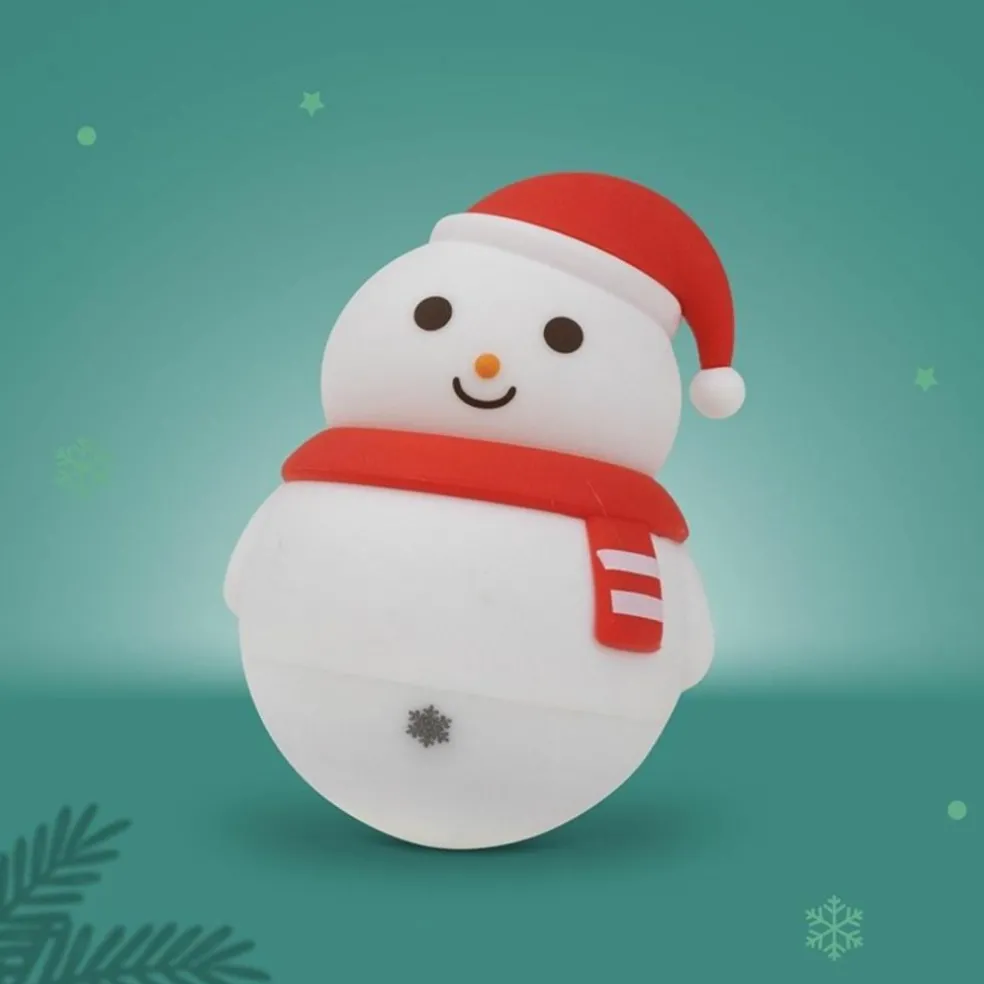 Veilleuse rechargeable Bonhomme de neige