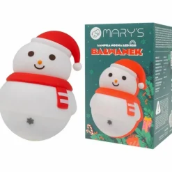 Veilleuse rechargeable Bonhomme de neige