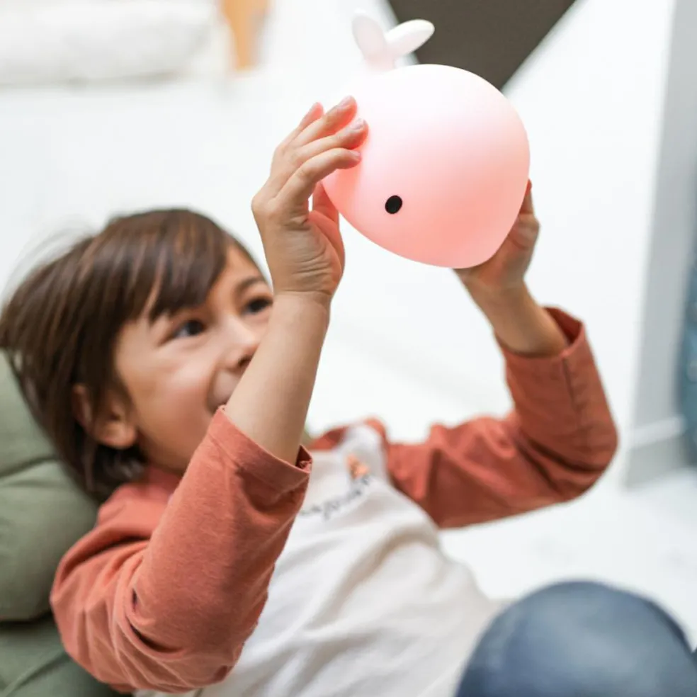 Veilleuse tactile baleine Moby (15 cm)