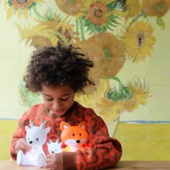 Veilleuse tactile Fabian le renne (15 cm)