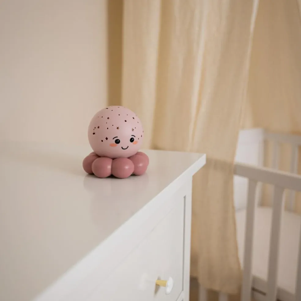 Veilleuse Twinkles To Go Octo Rose Pastel