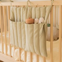 Vide poche à suspendre bamboo olive (40 x 50 cm)