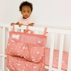 Vide-poches à suspendre bébé Pink Forest