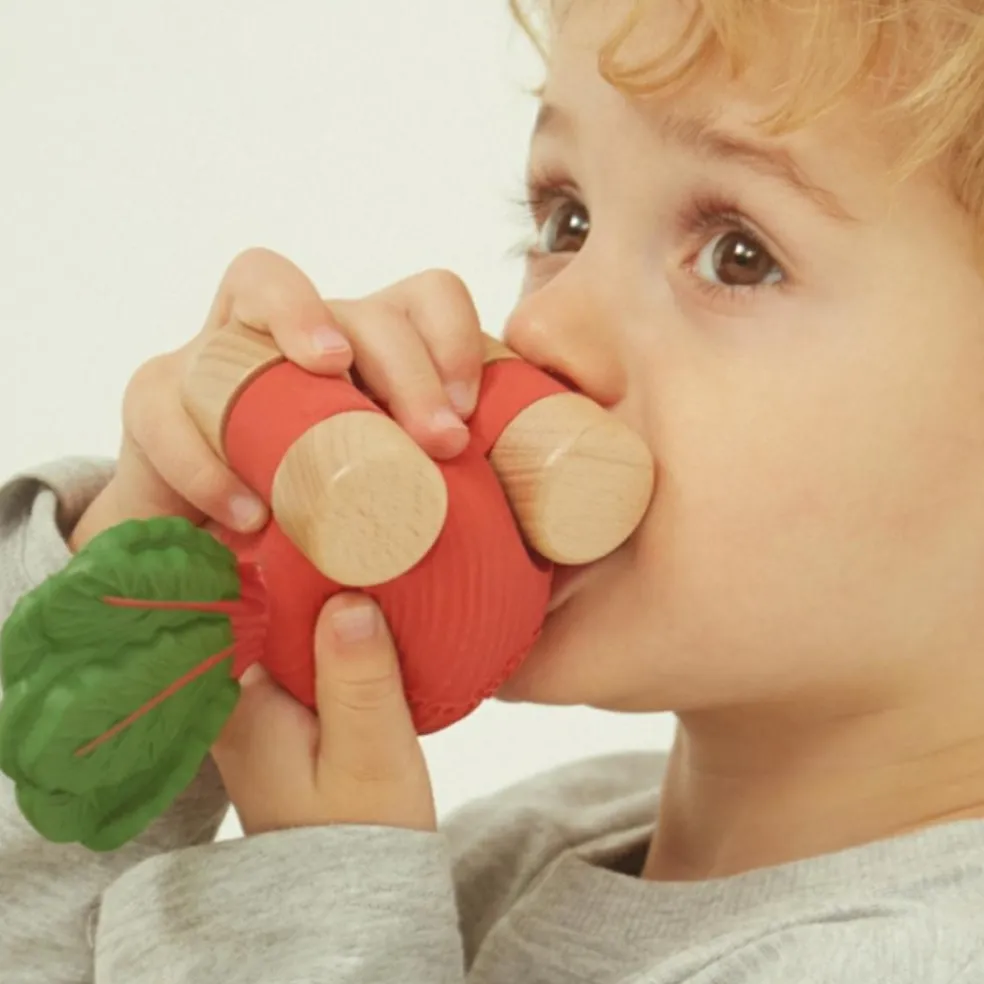 Voiture et jouet de dentition Betty la betterave